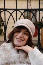 Кепи «кудряшка» мини беж