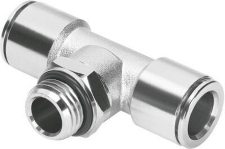 NPQM-T-G12-Q12-P10 Тройник с цанговым зажимом и резьбой