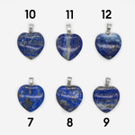 Подвеска-сердечко из натурального лазурита, 20*20мм