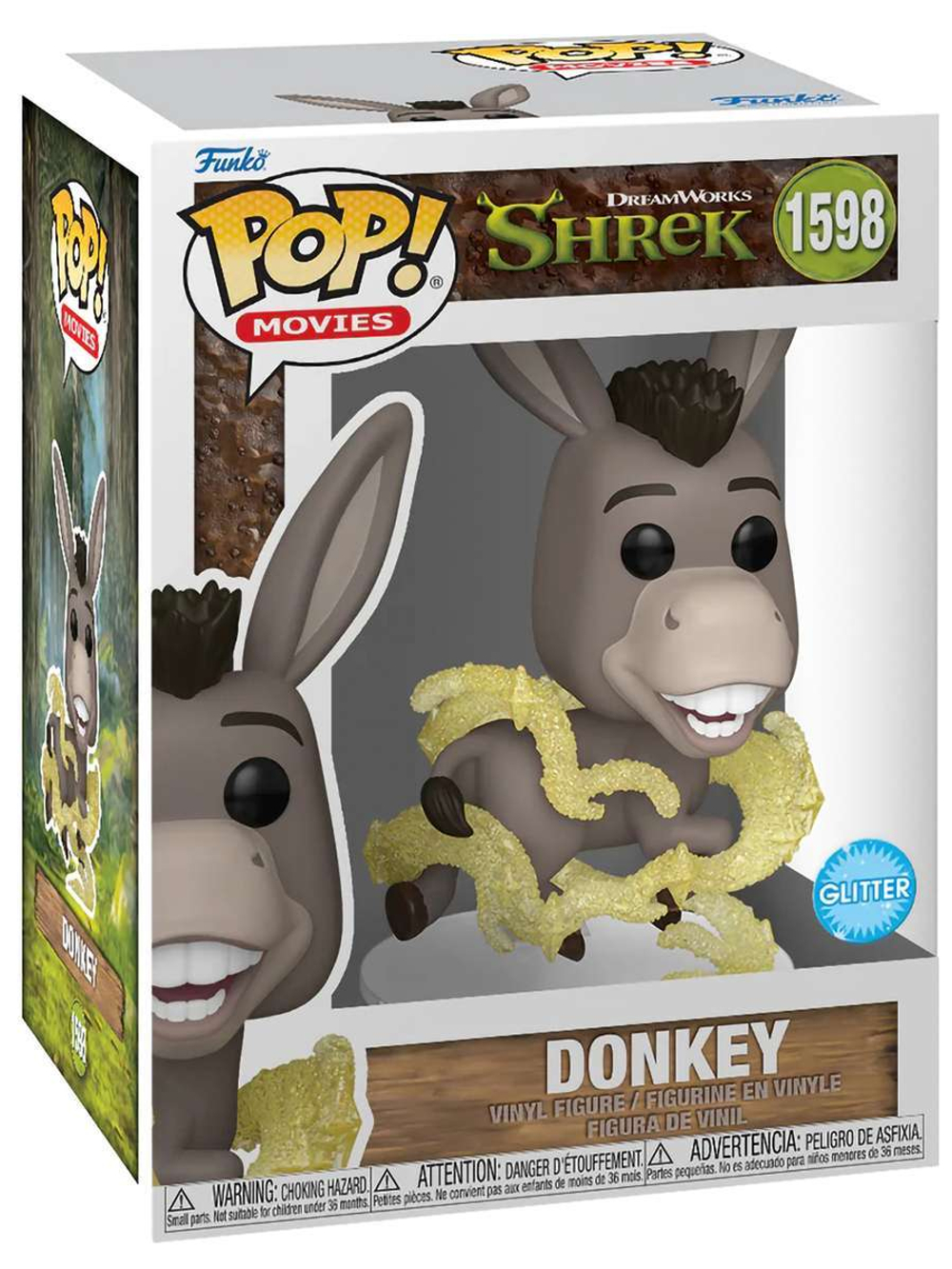 Фигурка Funko POP! Movies Shrek DW 30th Donkey (Glitter) (1598) 81172