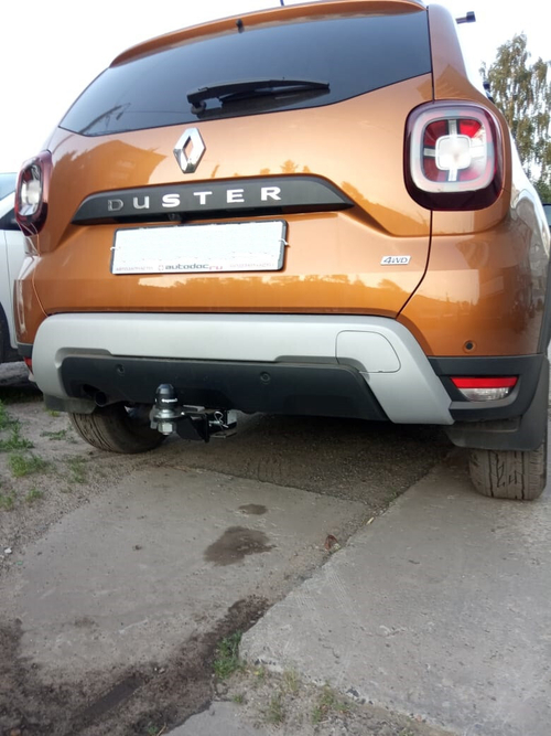 Фаркоп Бизон на Renault Duster FA 0270-E (с 2021 г.в.) (паспорт и сертификат в комплекте)(без электрики)