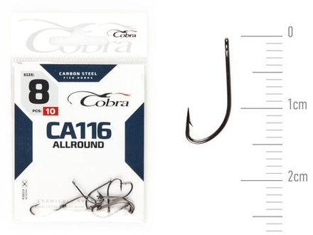 Крючки Cobra Allround CRYSTAL сер. CA116 разм. 008 10шт.