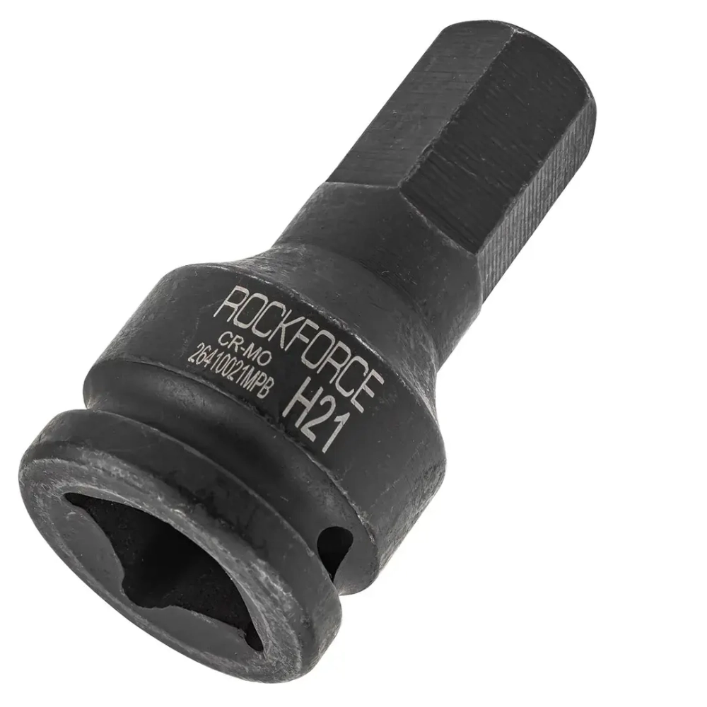 Головка-бита ударная 6-гранная 21мм, 3/4'' RockForce RF-26410021MPB