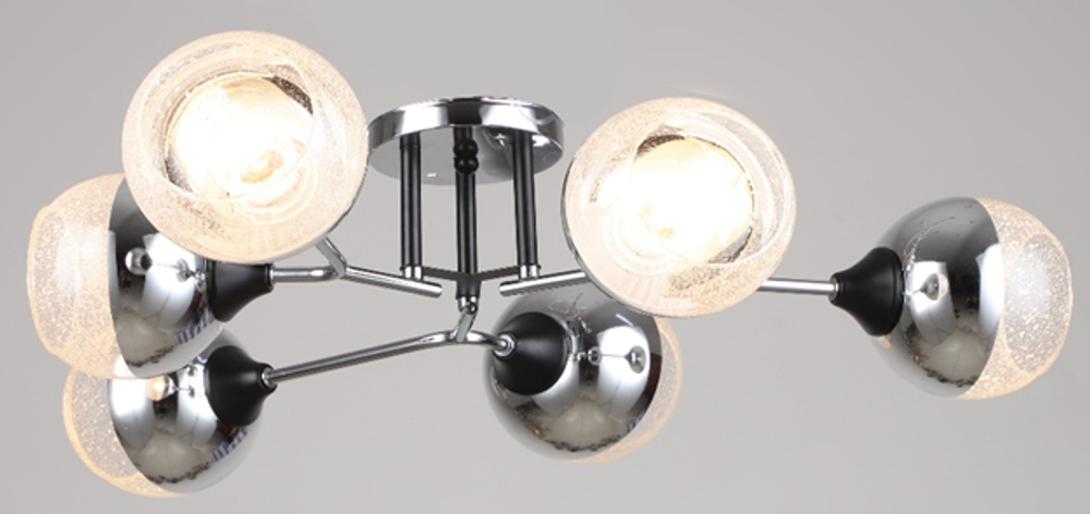 Потолочная люстра Mirastyle SX-N-2243/6 CH+BK