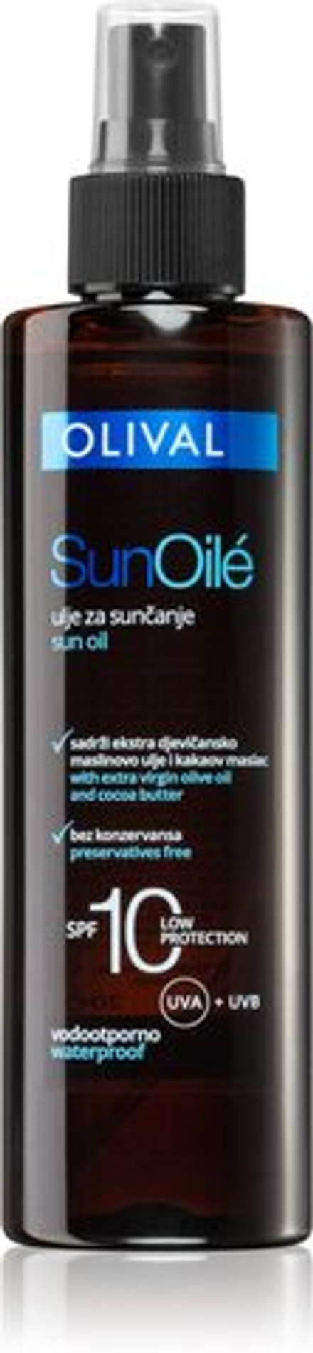 Olival Sun Oile - солнцезащитное масло SPF 10 /   200  ml  / GTIN 3859892751869