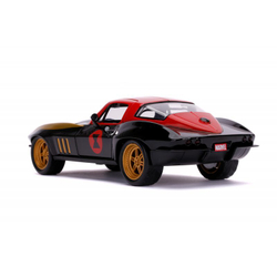 Avengers - автомобиль Chevy Corvette 1966 1:24 + фигурка Черной вдовы 3225014
