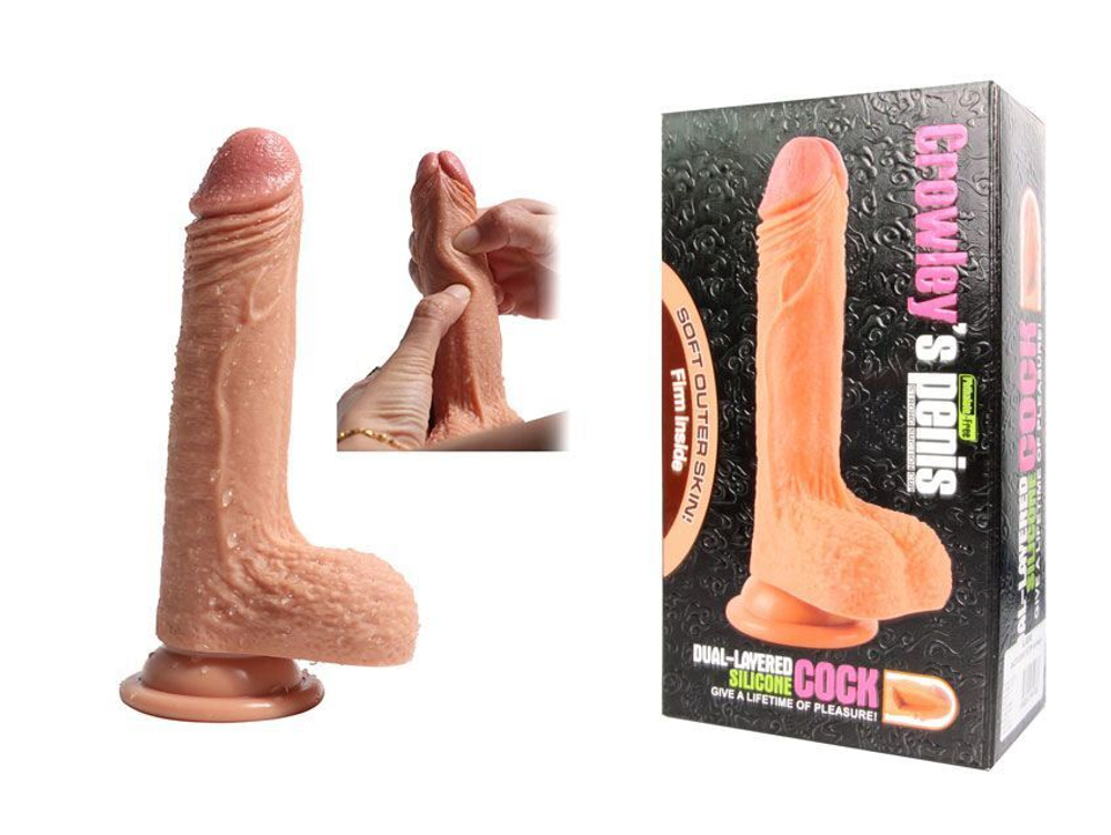 Телесный фаллоимитатор-реалистик с венками на присоске (Цвет: телесный)