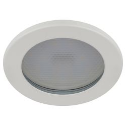 Встраиваемый светильник влагозащищенный ЭРА KL95 WH GX53 IP44 белый | Влагозащищенные встраиваемые светильники