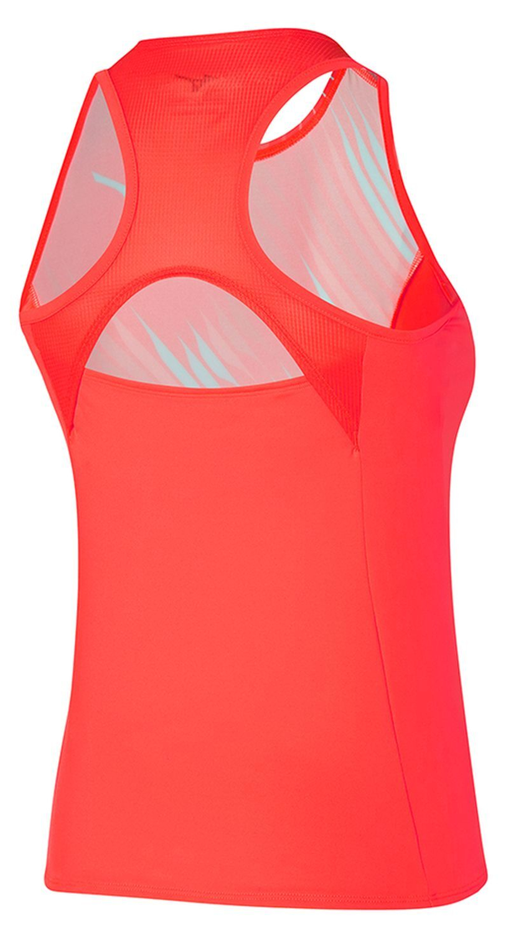 Женский топ теннисный Mizuno Printed Tank - fierry coral