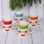 Кружка керамическая 320мл «Дед Мороз улыбчивый»