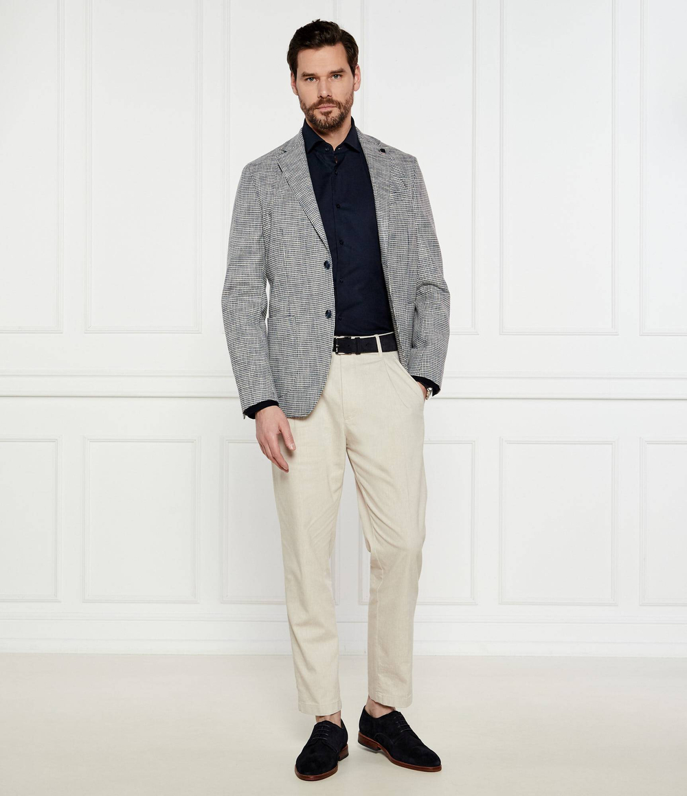 Рубашка H-HANK-spread-C1-222 BOSS BLACK - темно-синий(50539227)