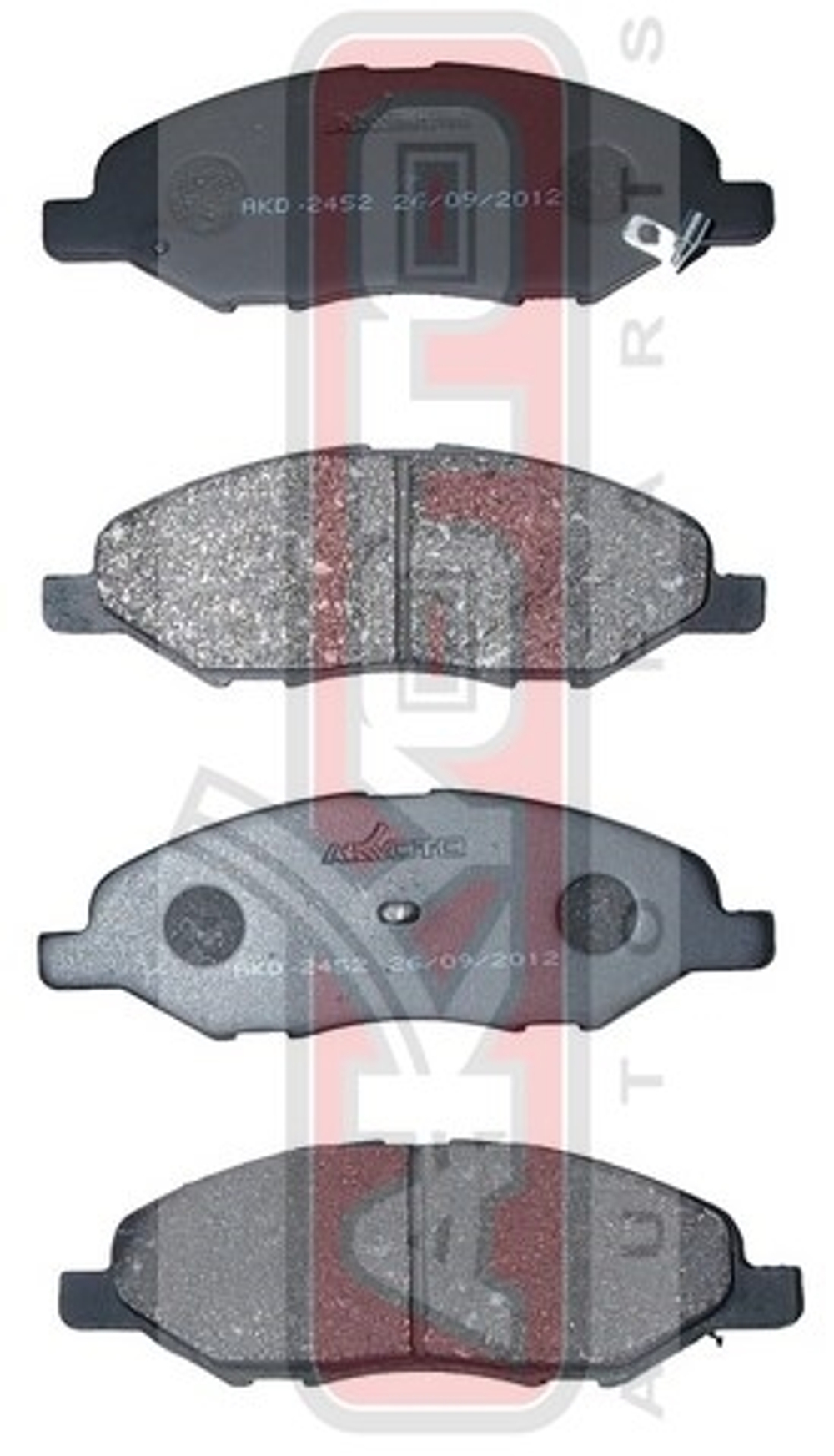 Колодки тормозные дисковые передние AKYOTO AKD2452