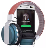 Bluetooth  наушники YW-998BT Red, гарнитура, красные