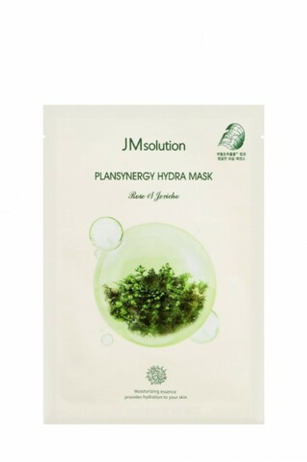 Jmsolution Тканевая маска для лица увлажняющая с розой Иерихона Plansynergy Hydra Mask Rosa