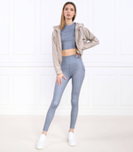 леггинсы logomania GUESS ACTIVE - голубой(V3GB02 MC03W)