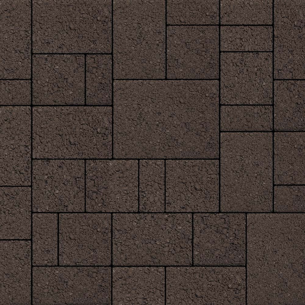 Тротуарная плитка МЮНХЕН - Гранит Коричневый, комплект из 4 видов плит