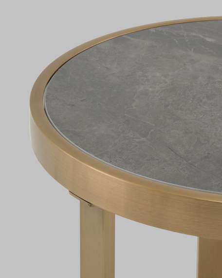 Журнальный столик Адриана 50*50 см серая керамика