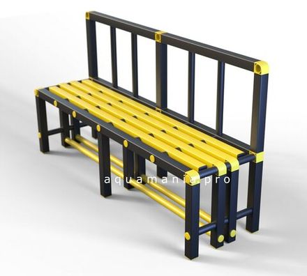 Скамья_спинка (вариант 11) - 1300х450х800 мм