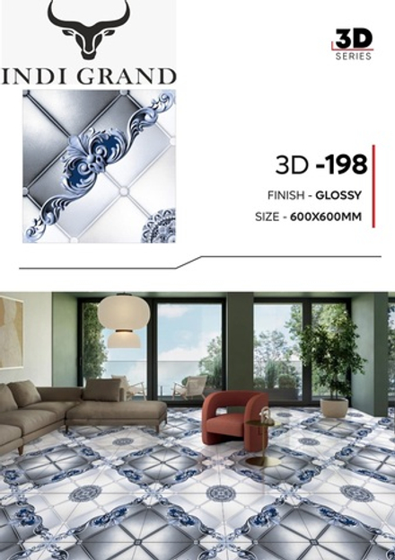 Керамогранит 3D 60х60 glossy - 198