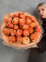 Букет 19 роз пионовидных Kahala