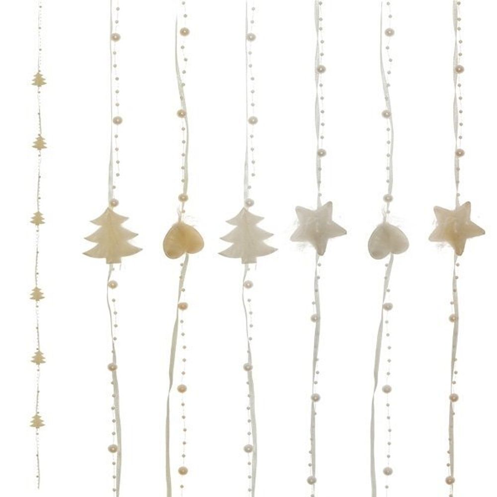 GAEM Изделие декоративное Гирлянда "Звезда/Сердце/Ёлка", L5 W1 H175 см, 6в.