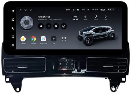 Магнитола Mercedes-Benz ML W166, GL X166 2011-2015 NTG 4.5/4.7 (спец-рамка) - Teyes LUX ONE ROUND монитор 12.3" 2K QLED на Android 10, CarPlay, 4G SIM-слот