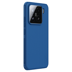 Усиленный чехол синего цвета от Nillkin для смартфона Xiaomi 15, серия Super Frosted Shield Pro
