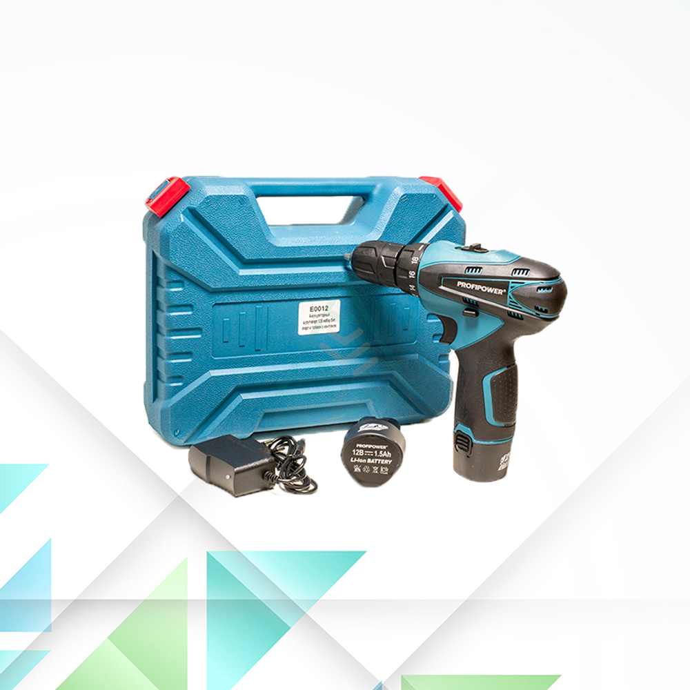 Аккумуляторный шуруповёрт ProfiPower CD-MX12 1.5Ah Li-ion