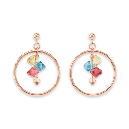 Серьги Coeur de Lion Multicolour Pastel 5002/21-1522 цвет мультиколор, золотой