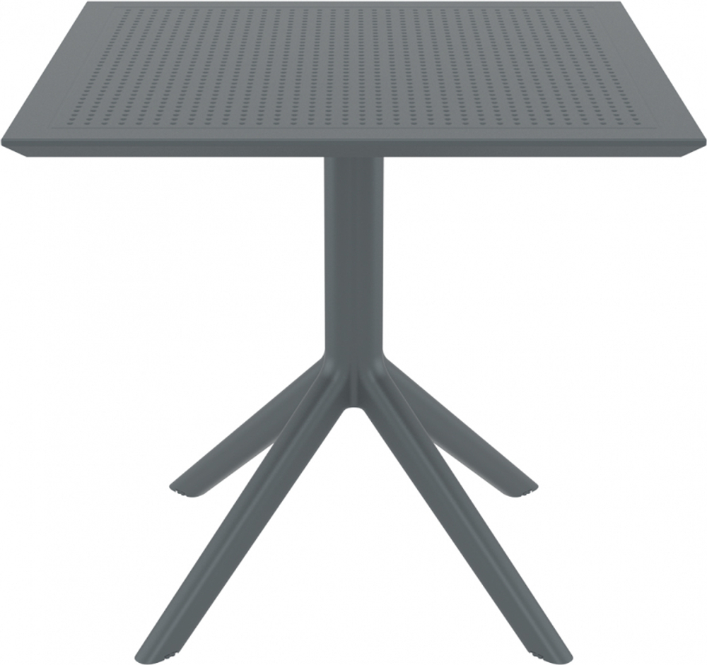 Стол пластиковый, Siesta Contract Sky Table 80, темно-серый
