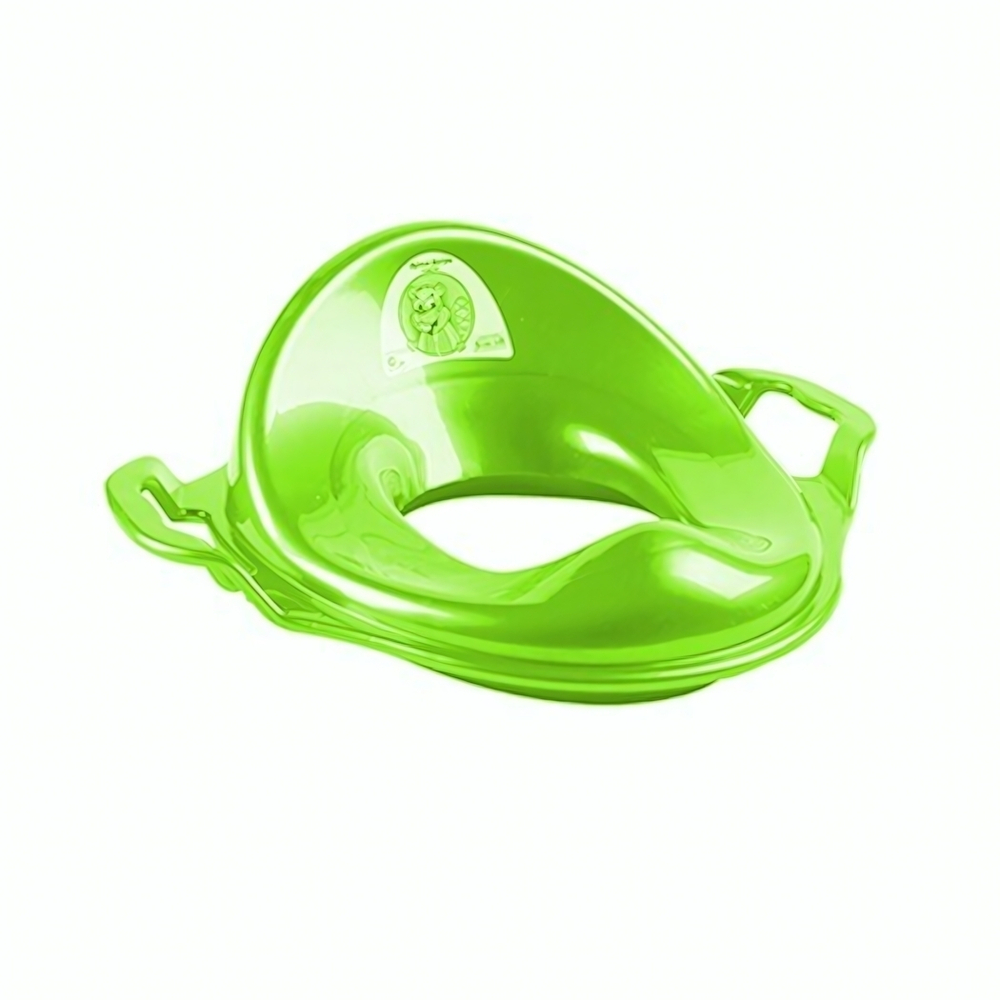 Накладка детская на унитаз (адаптер) с ручками салатовый