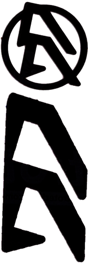 Логотипные вставки Alpha-X (цвет:черный, левые)