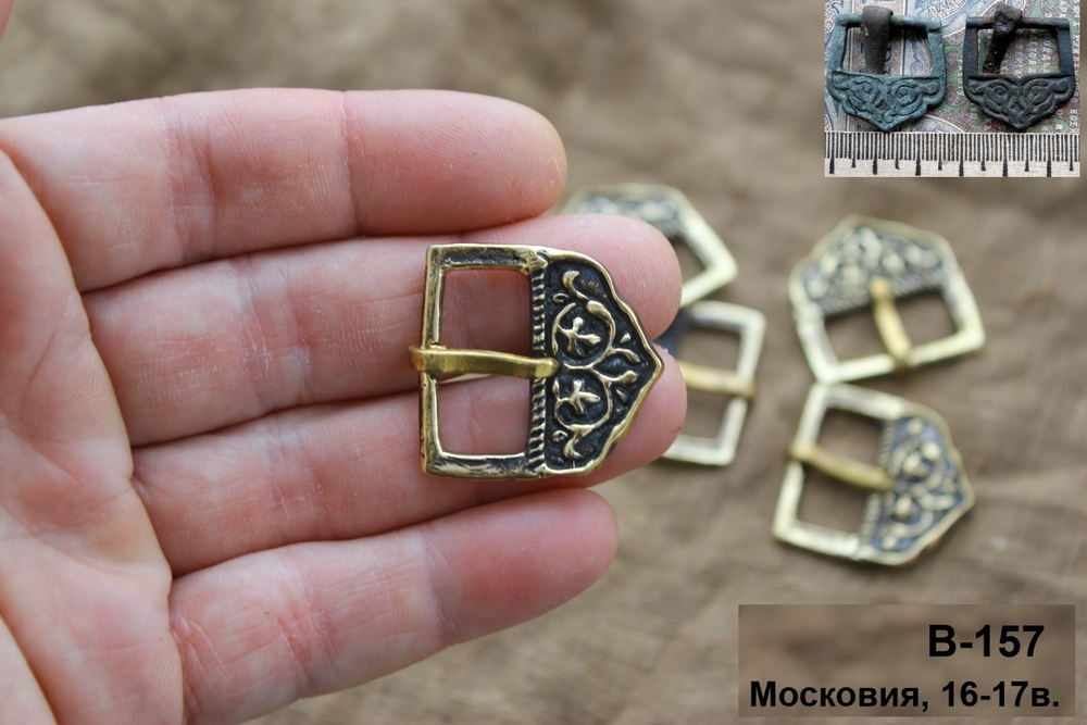 Пряжка. Московия, 16-17 век.