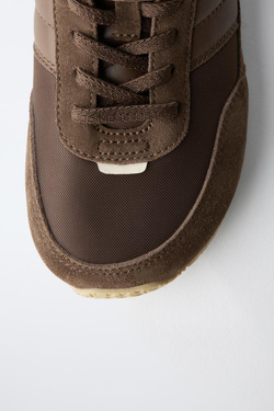 ZARA СПОРТИВНЫЕ КРОССОВКИ BAREFOOT, КОРИЧНЕВЫЙ