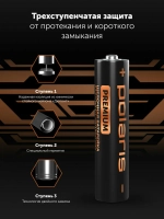Батарейки мизинчиковые щелочные POLARIS PB ААA (4шт) Premium GerShock