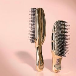 S-HEART-S Расческа Scalp Brush PREMIUM (золото с короткой ручкой)