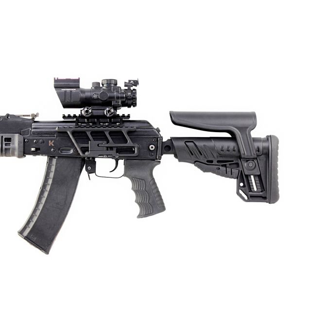 Складной приклад TBS Shock с подщечником на гражданские аналоги АК-74М, DLG Tactical