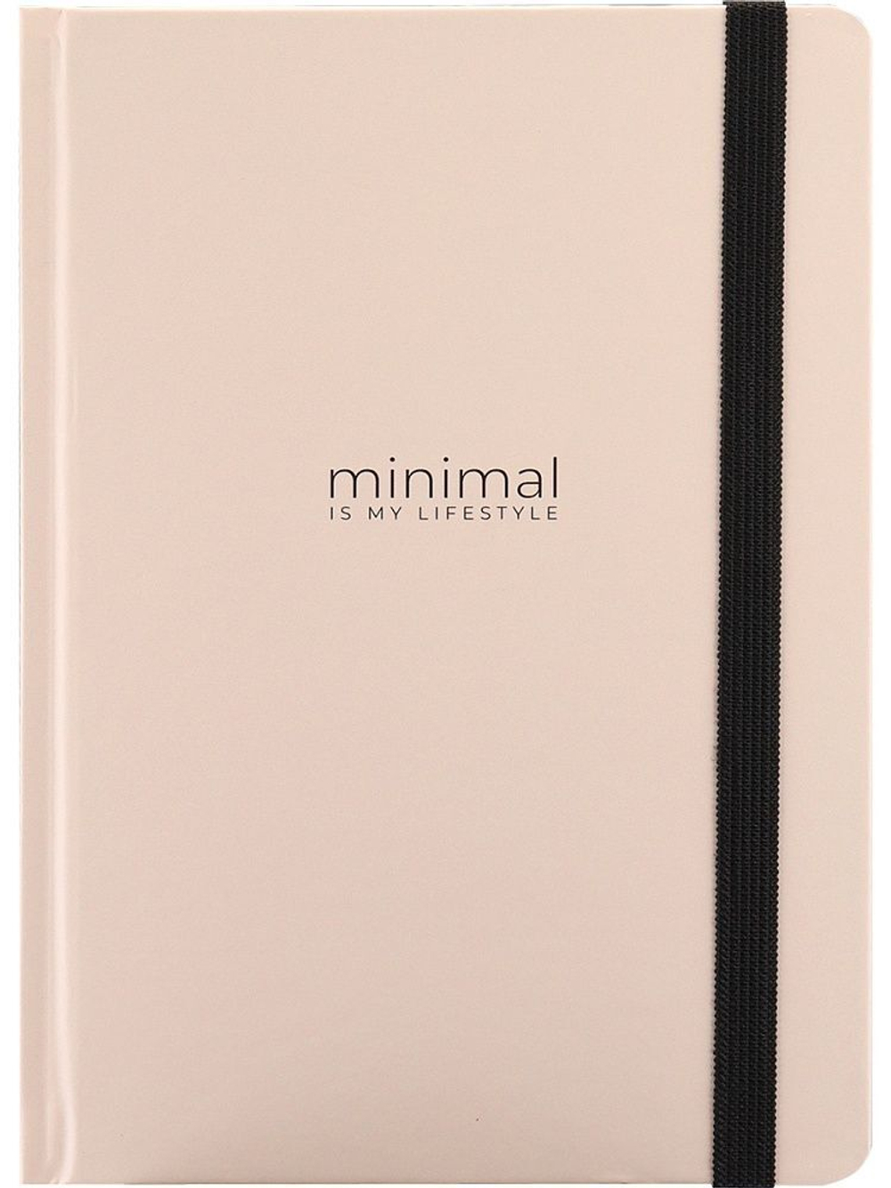 Блокнот А5 7БЦ 96л "Бежевая обложка" мат.лам., резинка, кл.