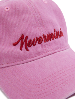 Кепка Nevermind, розовая