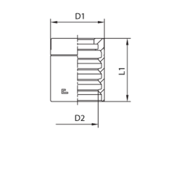Муфта DN 08 1SN/2SC NEW