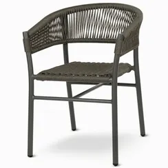 Плетеный стул Dodi, алюминий, ротанг