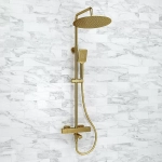 Душевая система WasserKraft Aisch 5500 SET2673 Thermo золото матовое