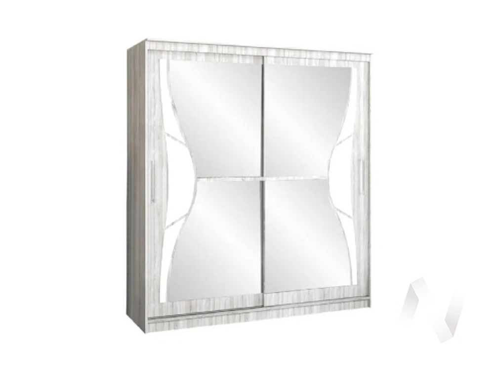 Шкаф-купе 1;7 Элегант №1 (сандал светлый)