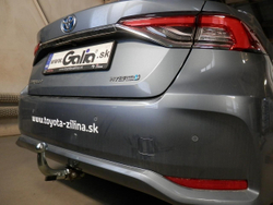 Фаркоп оцинкованный Galia T074A для TOYOTA Corolla, 4doors, 2019-(паспорт и сертификат в комплекте)(без электрики)