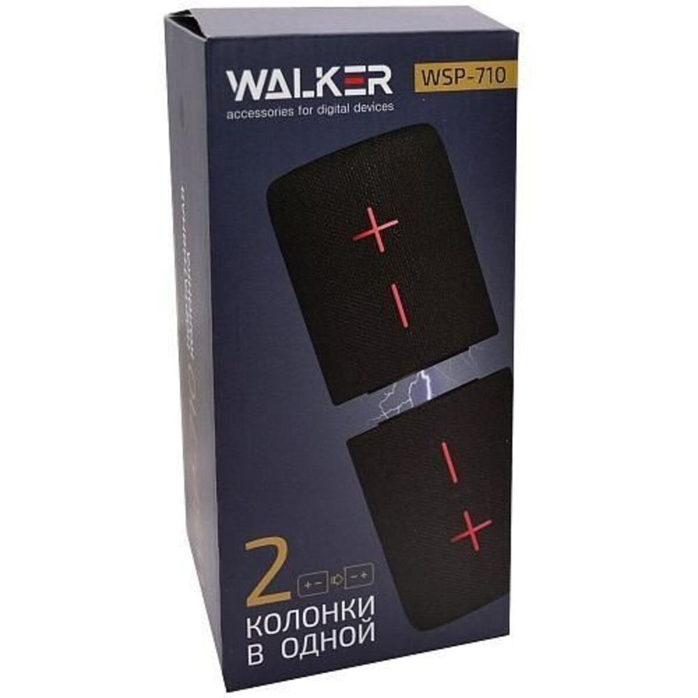 Колонка портативная 2в1 WALKER беспроводная