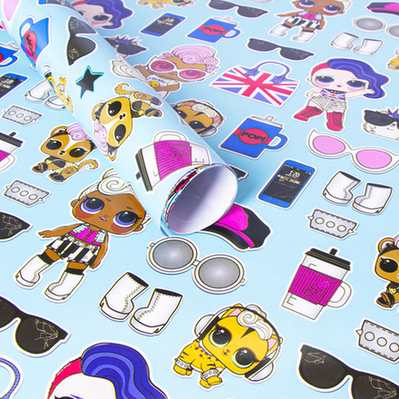 Крафт лист/2шт "Кукла Лол" 70*100