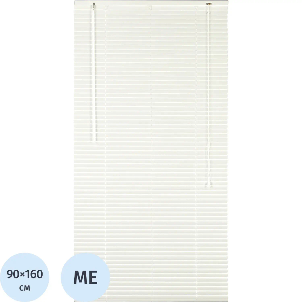 Жалюзи Комус Мебель алюминиевые 90x160см, белые