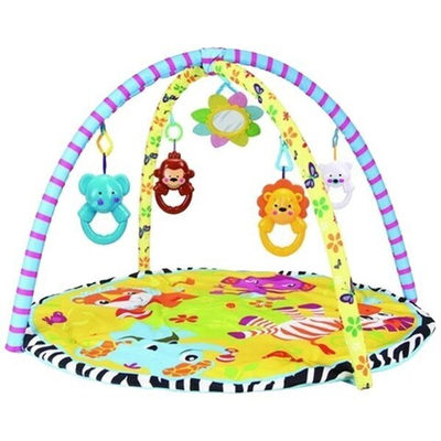 Игровой развивающий коврик с погремушками Дружба 44х63х5 см