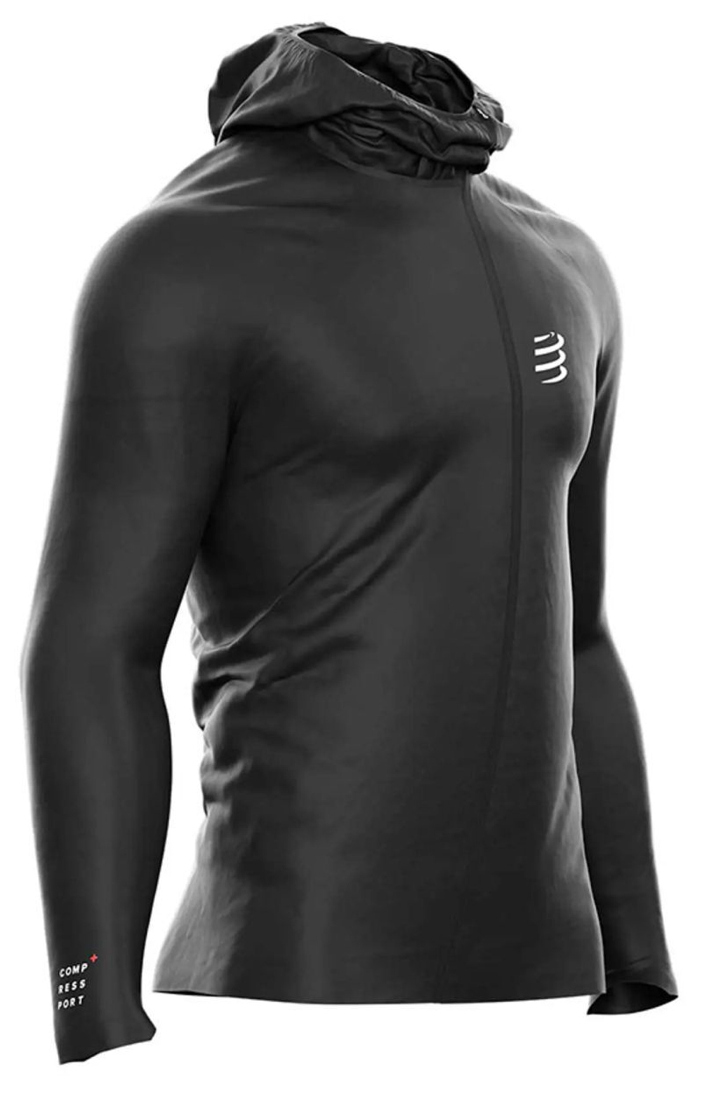 Мужская теннисная куртка Compressport Hurricane Waterproof 10/10 - черный