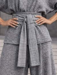 Кушак / меланж серый/ двусторонний